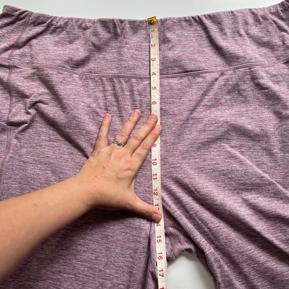 Torrid Pink Heather Stripe Workout Leggings Size 5 EUC - Picture 8 of 9